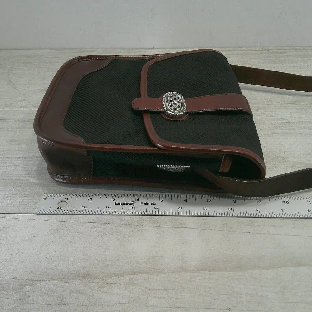 Brighton Vintage Leather Western Equestrian Style crossbody Saddle Bag Y2K